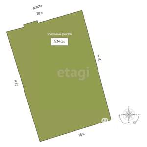 Дом 32м², 1-этажный, участок 1 сот.