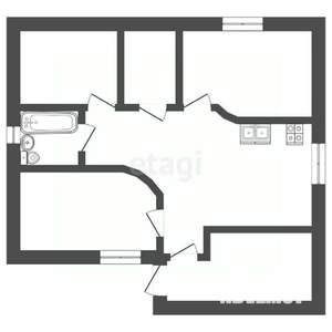 Дом 132м², 1-этажный, участок 6 сот.