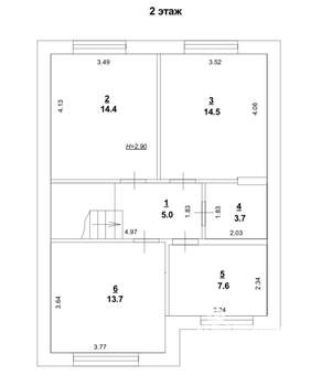 Дом 120м², 2-этажный, участок 3 сот.