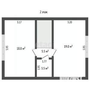 Дом 94м², 2-этажный, участок 2 сот.