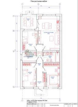 Дом 105м², 1-этажный, участок 3 сот.