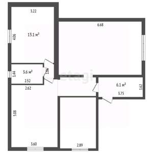 Дом 93м², 1-этажный, участок 4 сот.