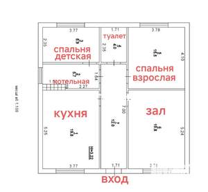 Дом 90м², 1-этажный, участок 3 сот.