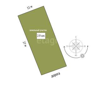 Дом 180м², 2-этажный, участок 3 сот.