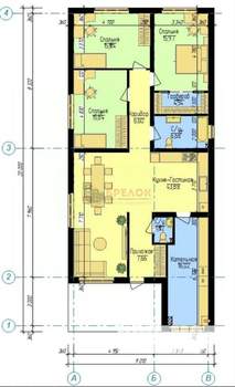 Дом 135м², 1-этажный, участок 6 сот.