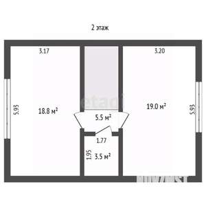 Дом 94м², 2-этажный, участок 2 сот.