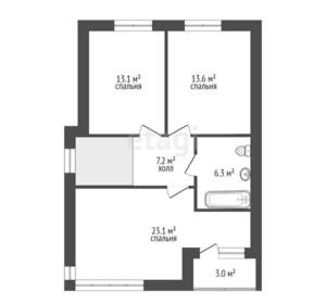 Дом 131м², 1-этажный, участок 3 сот.