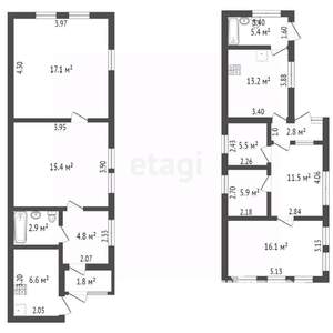 Дом 60м², 1-этажный, участок 5 сот.