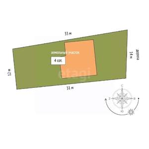 Дом 100м², 2-этажный, участок 4 сот.