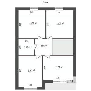 Дом 200м², 2-этажный, участок 2 сот.