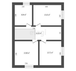 Дом 132м², 2-этажный, участок 3 сот.