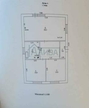 Дом 80м², 1-этажный, участок 4 сот.