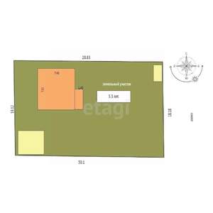 Дача 70м², 2-этажный, участок 5 сот.