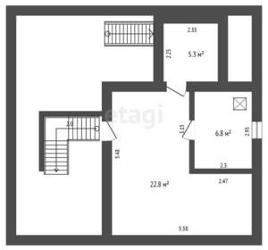 Дом 154м², 3-этажный, участок 9 сот.