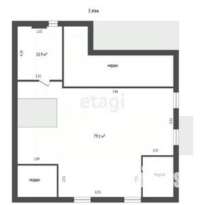 Дом 322м², 3-этажный, участок 5 сот.