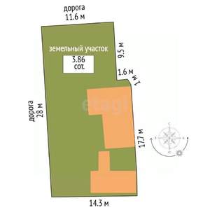 Дом 35м², 1-этажный, участок 4 сот.