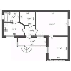 Дом 62м², 1-этажный, участок 2 сот.