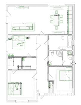 Дом 115м², 1-этажный, участок 6 сот.