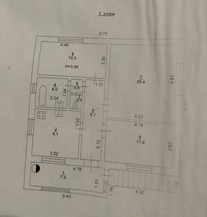 Дом 75м², 1-этажный, участок 3 сот.