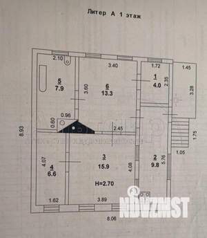 Дом 105м², 2-этажный, участок 2 сот.