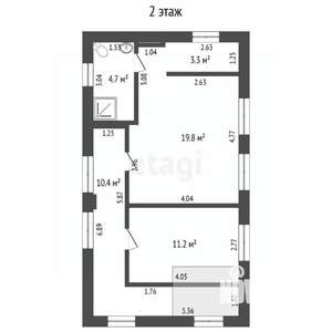 Дом 120м², 2-этажный, участок 4 сот.