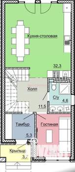 Дом 145м², 2-этажный, участок 3 сот.