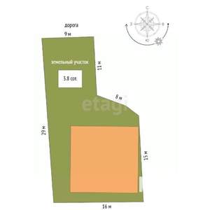Дом 118м², 2-этажный, участок 4 сот.