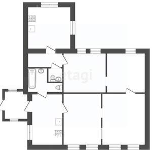 Дом 77м², 1-этажный, участок 6 сот.