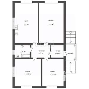 Дом 100м², 1-этажный, участок 5 сот.