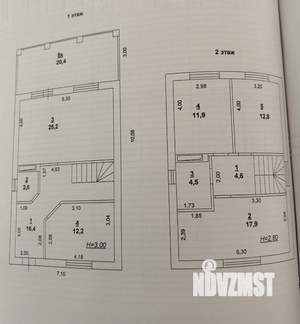 Дача 110м², 2-этажный, участок 3 сот.
