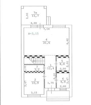 Дом 160м², 2-этажный, участок 3 сот.
