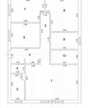 Дом 120м², 1-этажный, участок 4 сот.