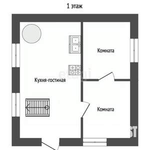 Дом 84м², 1-этажный, участок 6 сот.