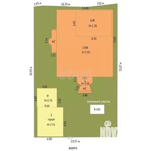 Дом 356м², 3-этажный, участок 6 сот.