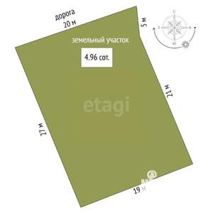 Дом 46м², 2-этажный, участок 5 сот.