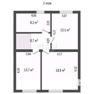 Дом 124м², 2-этажный, участок 3 сот.