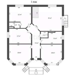 Дом 320м², 1-этажный, участок 5 сот.