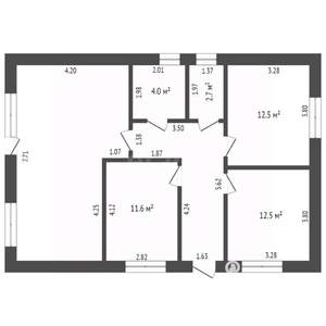 Дом 83м², 1-этажный, участок 5 сот.