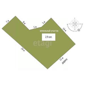 Дом 160м², 2-этажный, участок 3 сот.