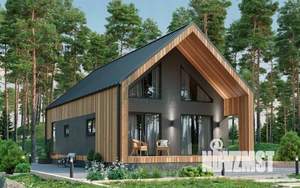 Дом 102м², 2-этажный, участок 6 сот.