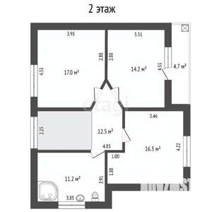 Дом 143м², 2-этажный, участок 3 сот.