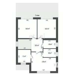 Дом 195м², 2-этажный, участок 5 сот.