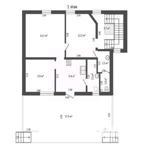 Дом 285м², 2-этажный, участок 4 сот.