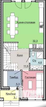 Дом 145м², 2-этажный, участок 3 сот.