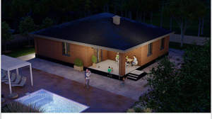 Дом 180м², 1-этажный, участок 7 сот.