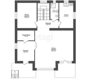 Дача 356м², 3-этажный, участок 5 сот.