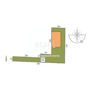 Дом 85м², 1-этажный, участок 4 сот.