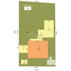 Дом 122м², 2-этажный, участок 5 сот.