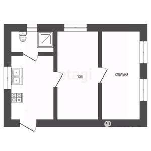 Дом 38м², 1-этажный, участок 3 сот.