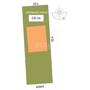 Дом 129м², 2-этажный, участок 3 сот.